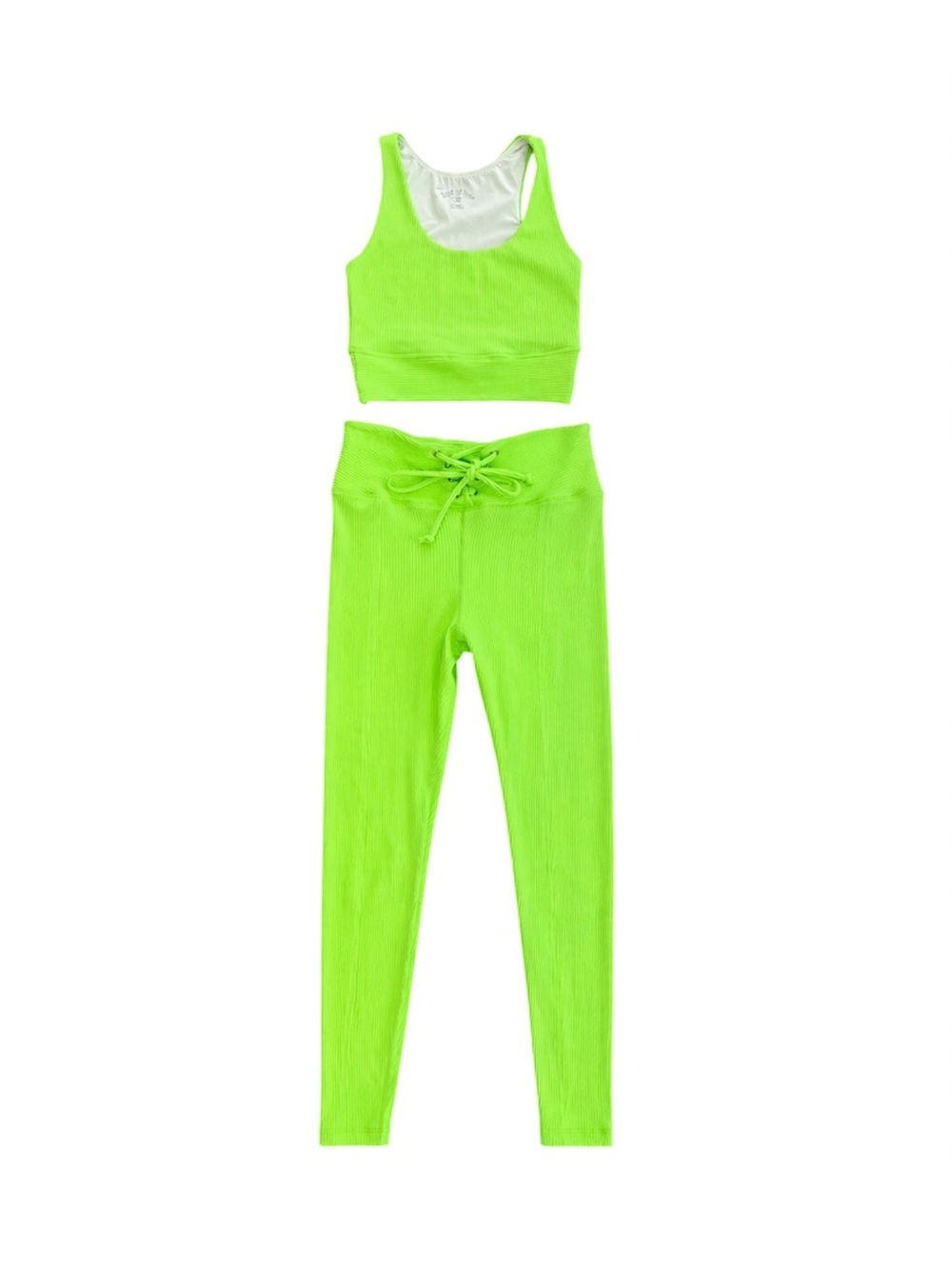 Year of Ours Neon Lime yoga set